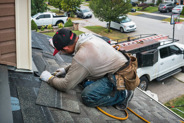 Professional Commercial Roofing technician working in Leicester, NY